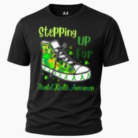 Stepping Up For Mental Health Awareness Shoes Cooling Performance Crew T-Shirt