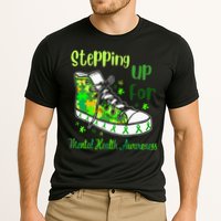 Stepping Up For Mental Health Awareness Shoes Cooling Performance Crew T-Shirt