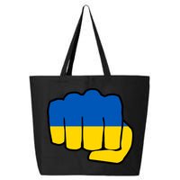 Support Ukraine Flag Fist 25L Jumbo Tote