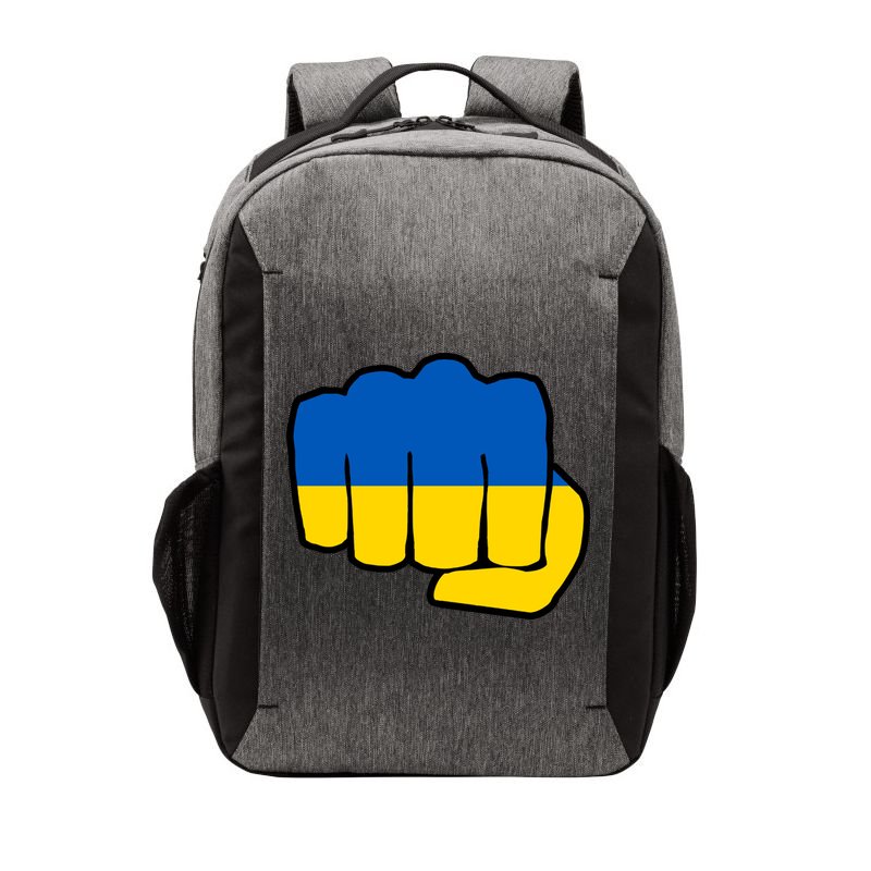 Support Ukraine Flag Fist Vector Backpack