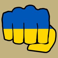Support Ukraine Flag Fist Cooling Performance Crew T-Shirt