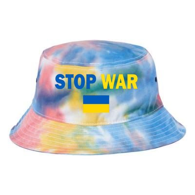 Support Ukraine Flag Stop War Tie Dye Newport Bucket Hat