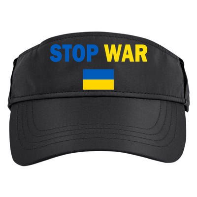 Support Ukraine Flag Stop War Adult Drive Performance Visor