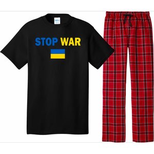 Support Ukraine Flag Stop War Pajama Set