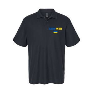 Support Ukraine Flag Stop War Softstyle Adult Sport Polo