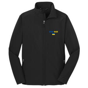 Support Ukraine Flag Stop War Core Soft Shell Jacket