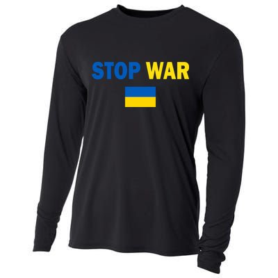 Support Ukraine Flag Stop War Cooling Performance Long Sleeve Crew