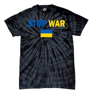 Support Ukraine Flag Stop War Tie-Dye T-Shirt