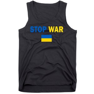 Support Ukraine Flag Stop War Tank Top