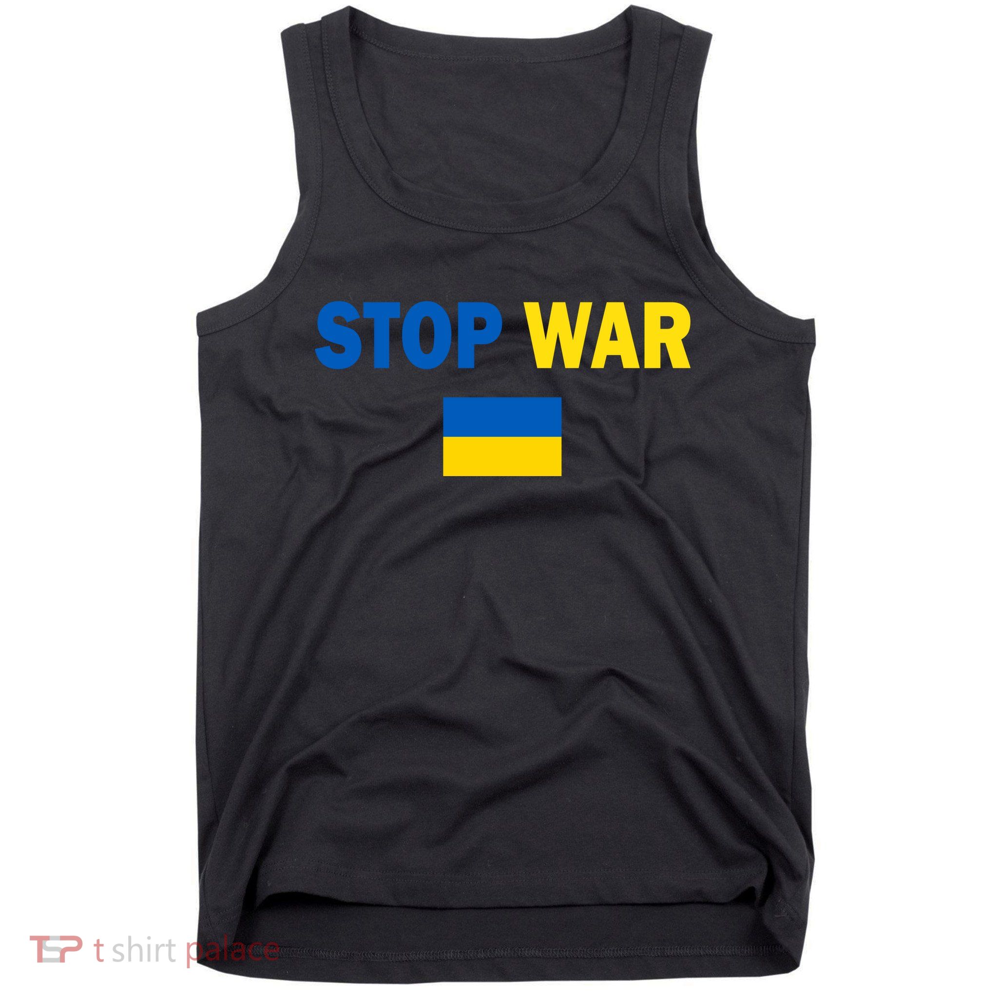 Support Ukraine Flag Stop War Tank Top