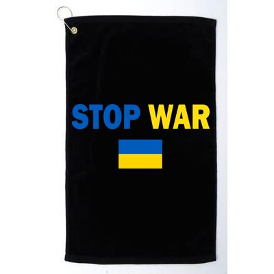 Support Ukraine Flag Stop War Golf Towel