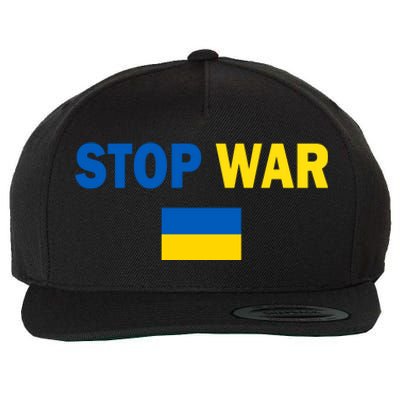 Support Ukraine Flag Stop War Wool Snapback Cap