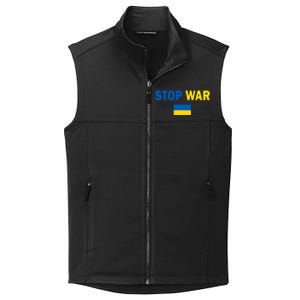 Support Ukraine Flag Stop War Collective Smooth Fleece Vest