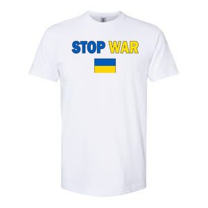 Support Ukraine Flag Stop War Softstyle CVC T-Shirt