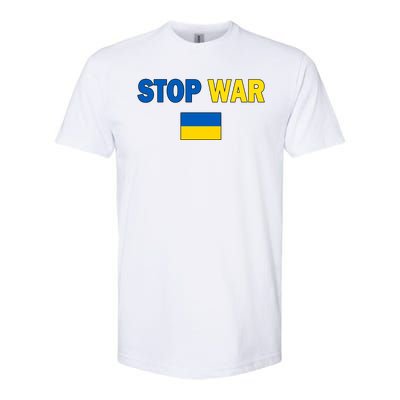 Support Ukraine Flag Stop War Softstyle® CVC T-Shirt