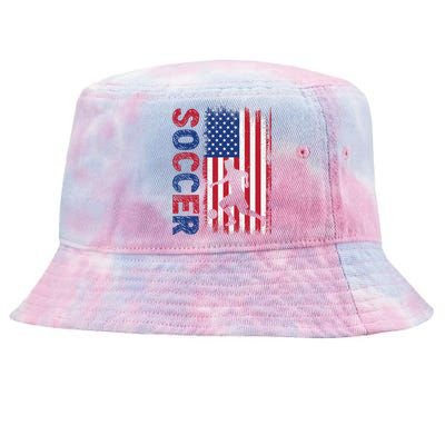 Soccer usa flag for soccer lover Tie-Dyed Bucket Hat