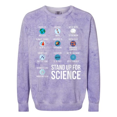 Stand Up For Science Colorblast Crewneck Sweatshirt