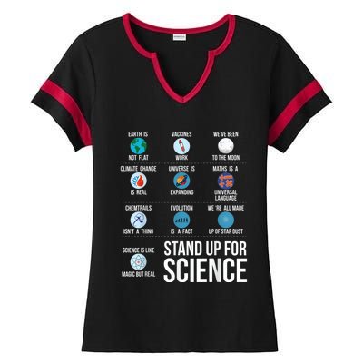 Stand Up For Science Ladies Halftime Notch Neck Tee