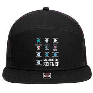 Stand Up For Science 7 Panel Mesh Trucker Snapback Hat