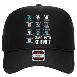 Stand Up For Science High Crown Mesh Back Trucker Hat