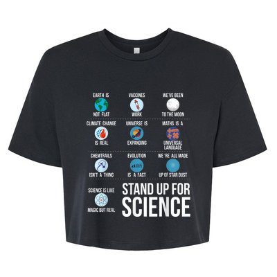 Stand Up For Science Bella+Canvas Jersey Crop Tee