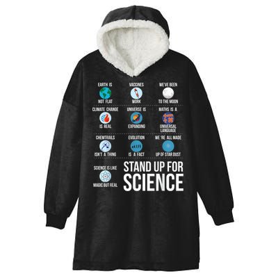 Stand Up For Science Hooded Wearable Blanket