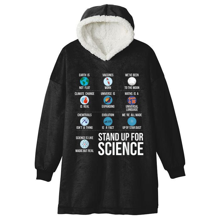 Stand Up For Science Hooded Wearable Blanket