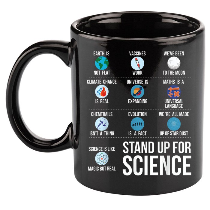 Stand Up For Science 11oz C Handle Ceramic Mug