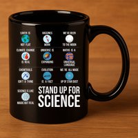 Stand Up For Science 11oz C Handle Ceramic Mug