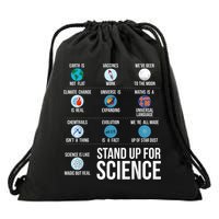 Stand Up For Science Drawstring Bag