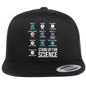 Stand Up For Science Flat Bill Trucker Hat