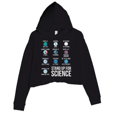 Stand Up For Science Crop Fleece Hoodie