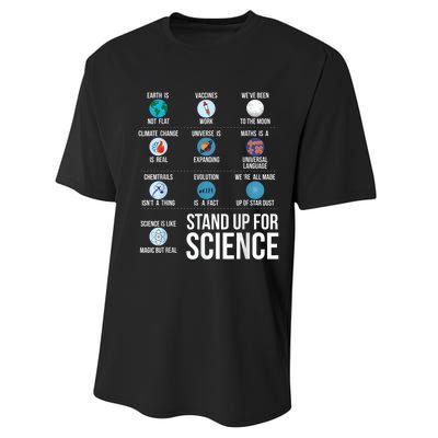 Stand Up For Science Performance Sprint T-Shirt