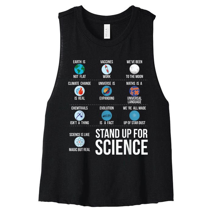 Stand Up For Science Women's Racerback Cropped Tank