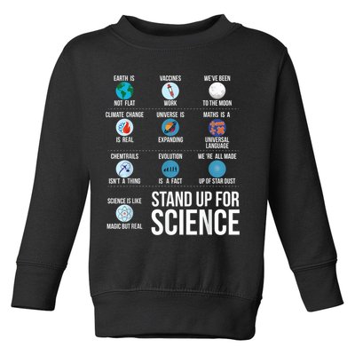 Stand Up For Science Toddler Sweatshirt