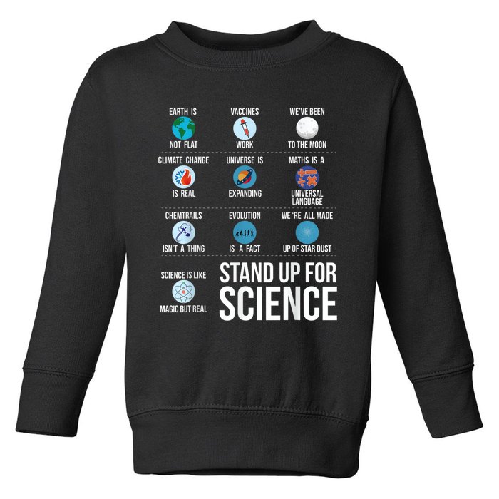 Stand Up For Science Toddler Sweatshirt