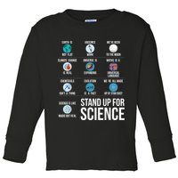 Stand Up For Science Toddler Long Sleeve Shirt