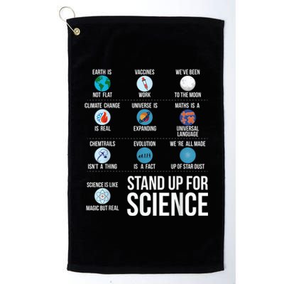 Stand Up For Science Platinum Collection Golf Towel