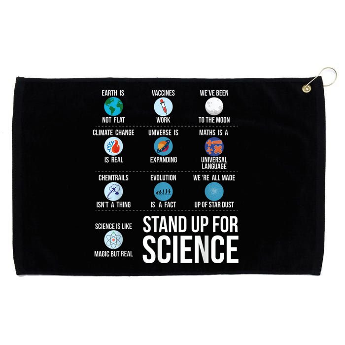 Stand Up For Science Grommeted Golf Towel