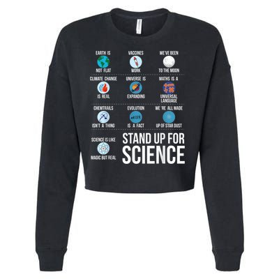 Stand Up For Science Cropped Pullover Crew