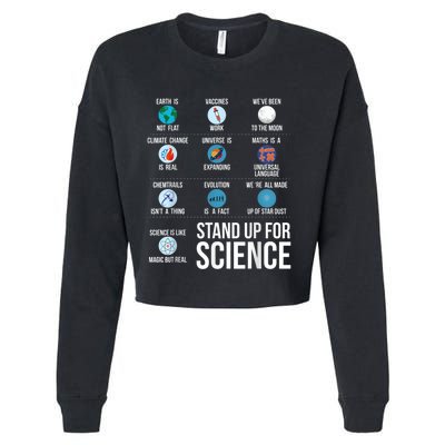 Stand Up For Science Cropped Pullover Crew