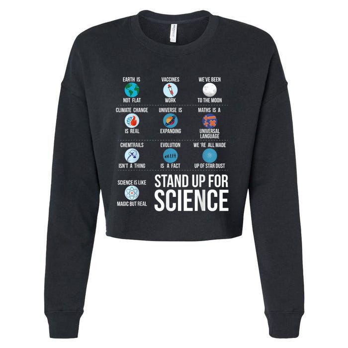 Stand Up For Science Cropped Pullover Crew