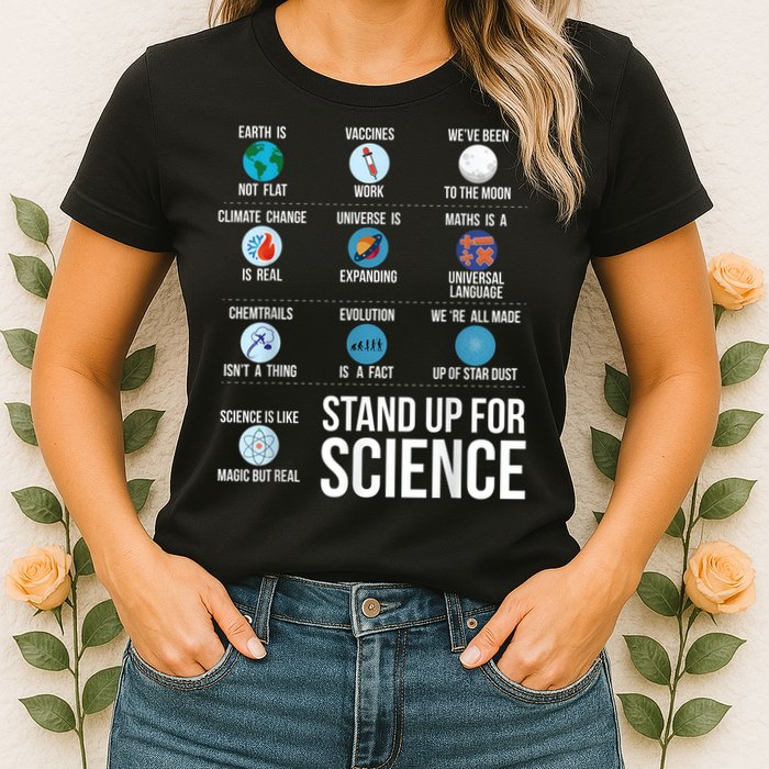 Stand Up For Science Womens T-Shirt