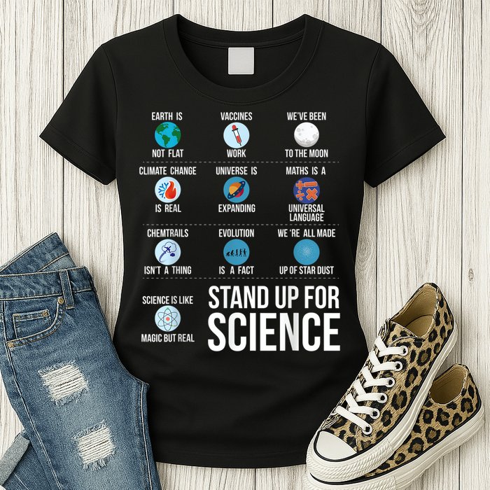 Stand Up For Science Womens T-Shirt