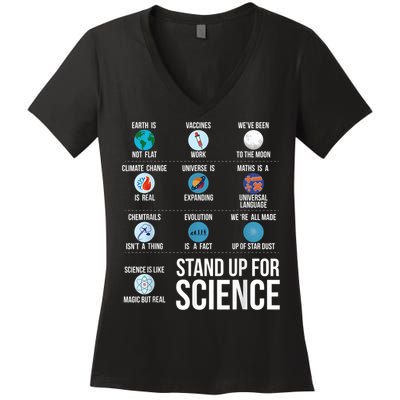 Stand Up For Science Women's V-Neck T-Shirt