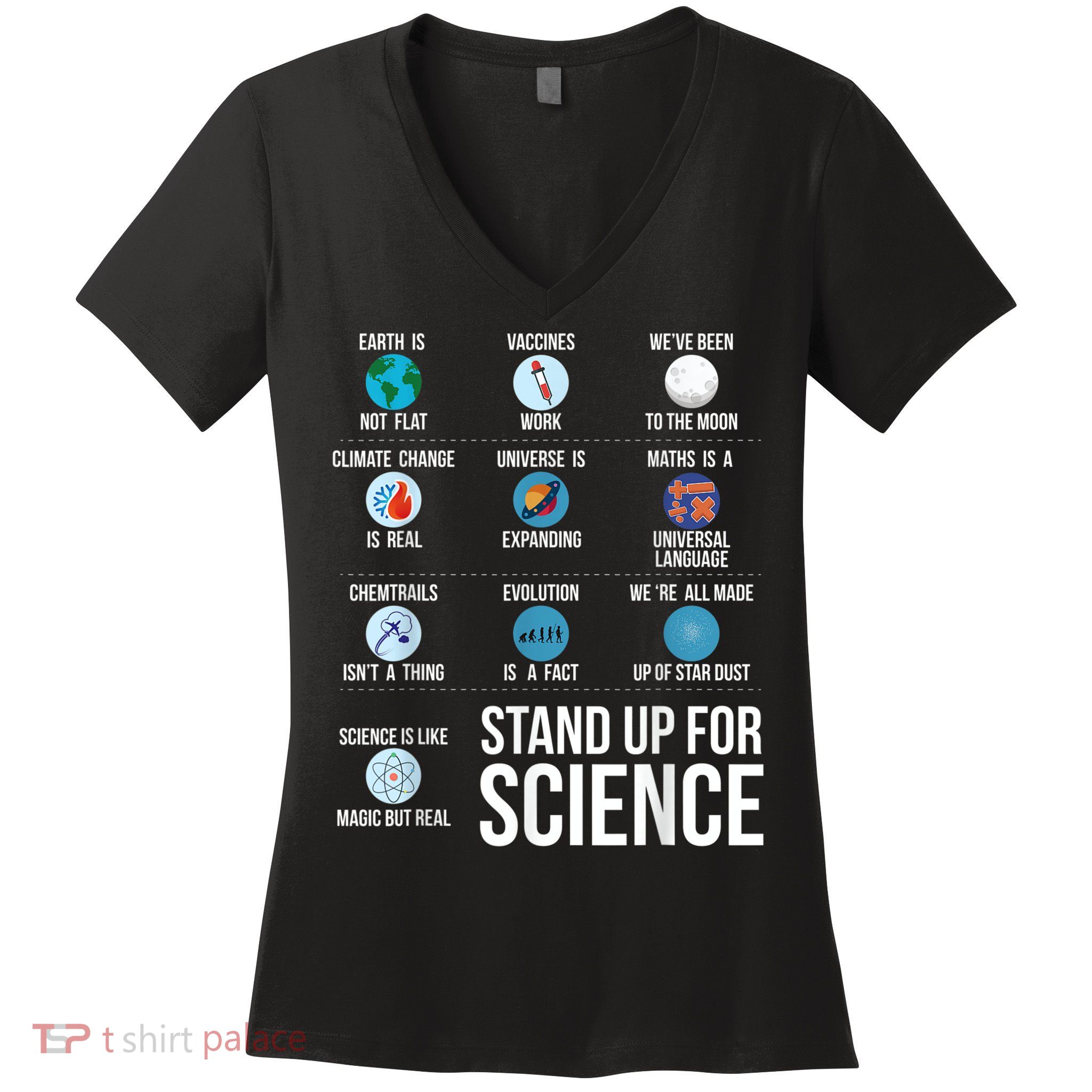 Stand Up For Science Women's V-Neck T-Shirt