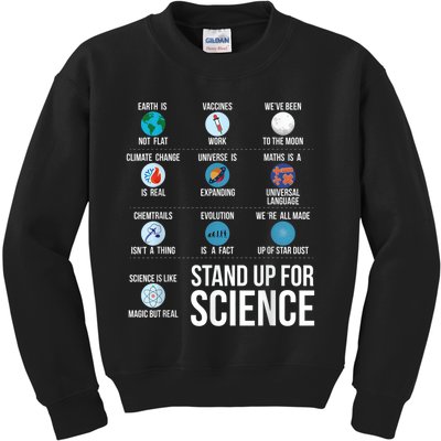 Stand Up For Science Kids Sweatshirt