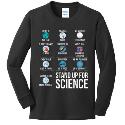 Stand Up For Science Kids Long Sleeve Shirt