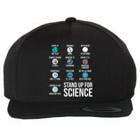 Stand Up For Science Wool Snapback Cap