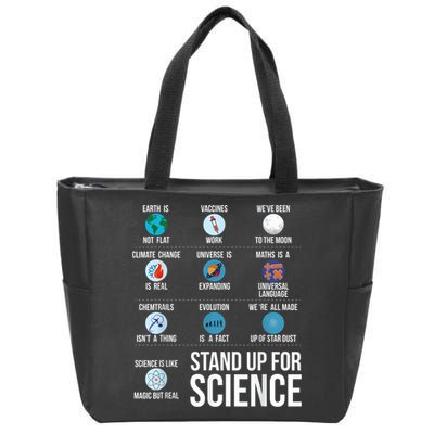Stand Up For Science Zip Tote Bag